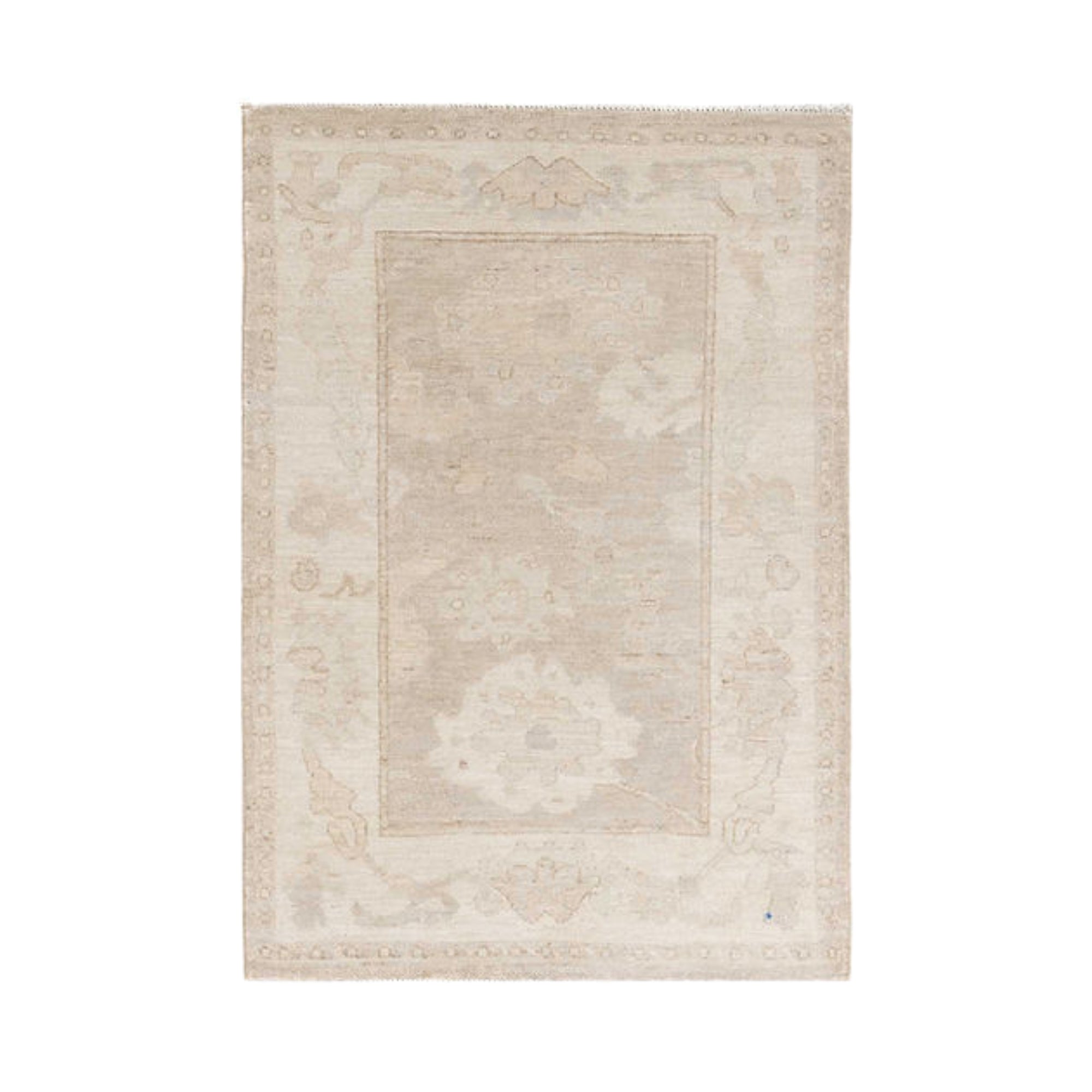 2.8 x 3.11 ft Hand Knotted Oushak Rug