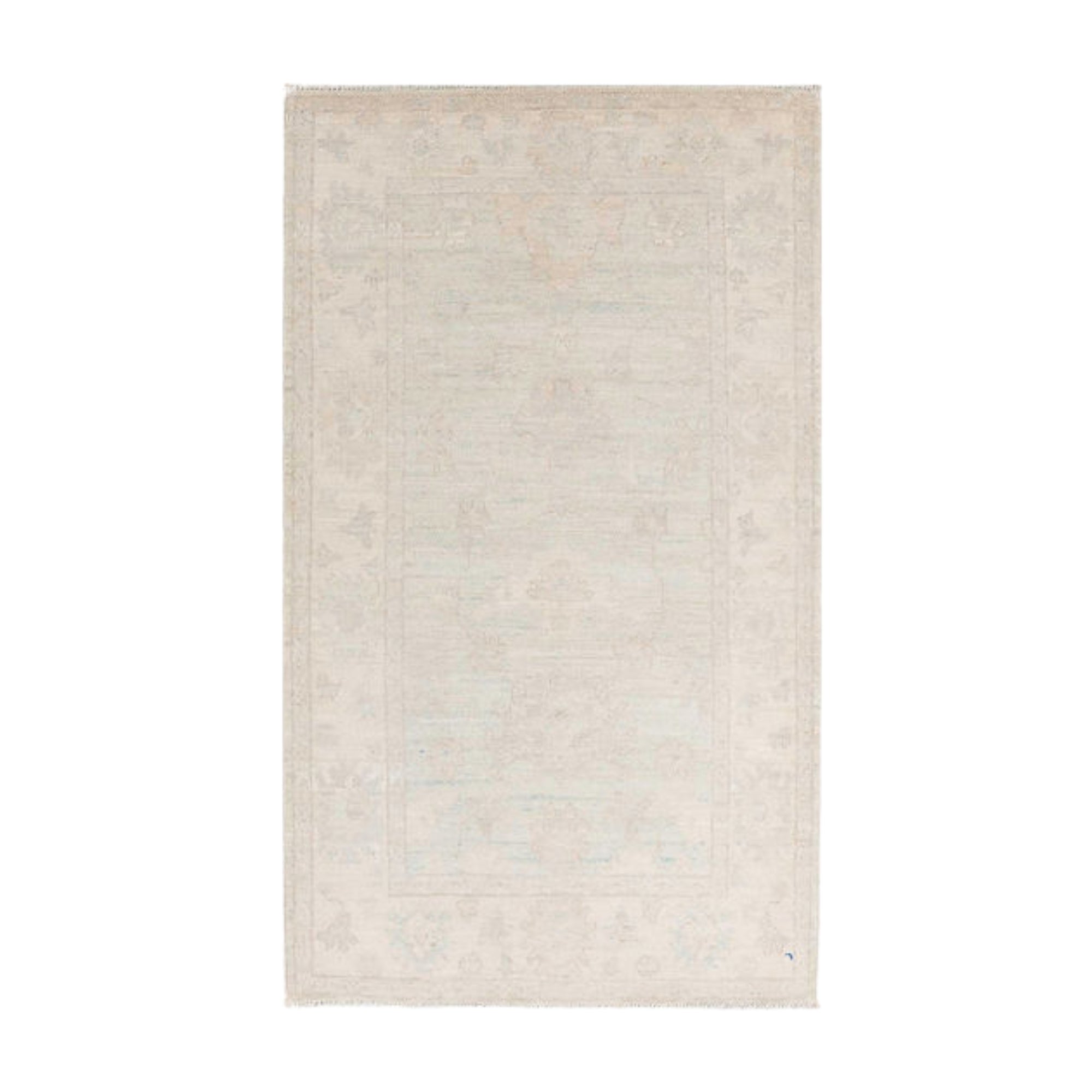 2.11 x 5 ft Hand Knotted Oushak Rug