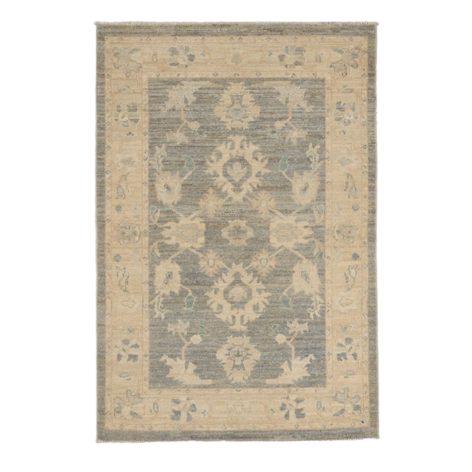 3.3 x 5 ft Hand Knotted Oushak Rug