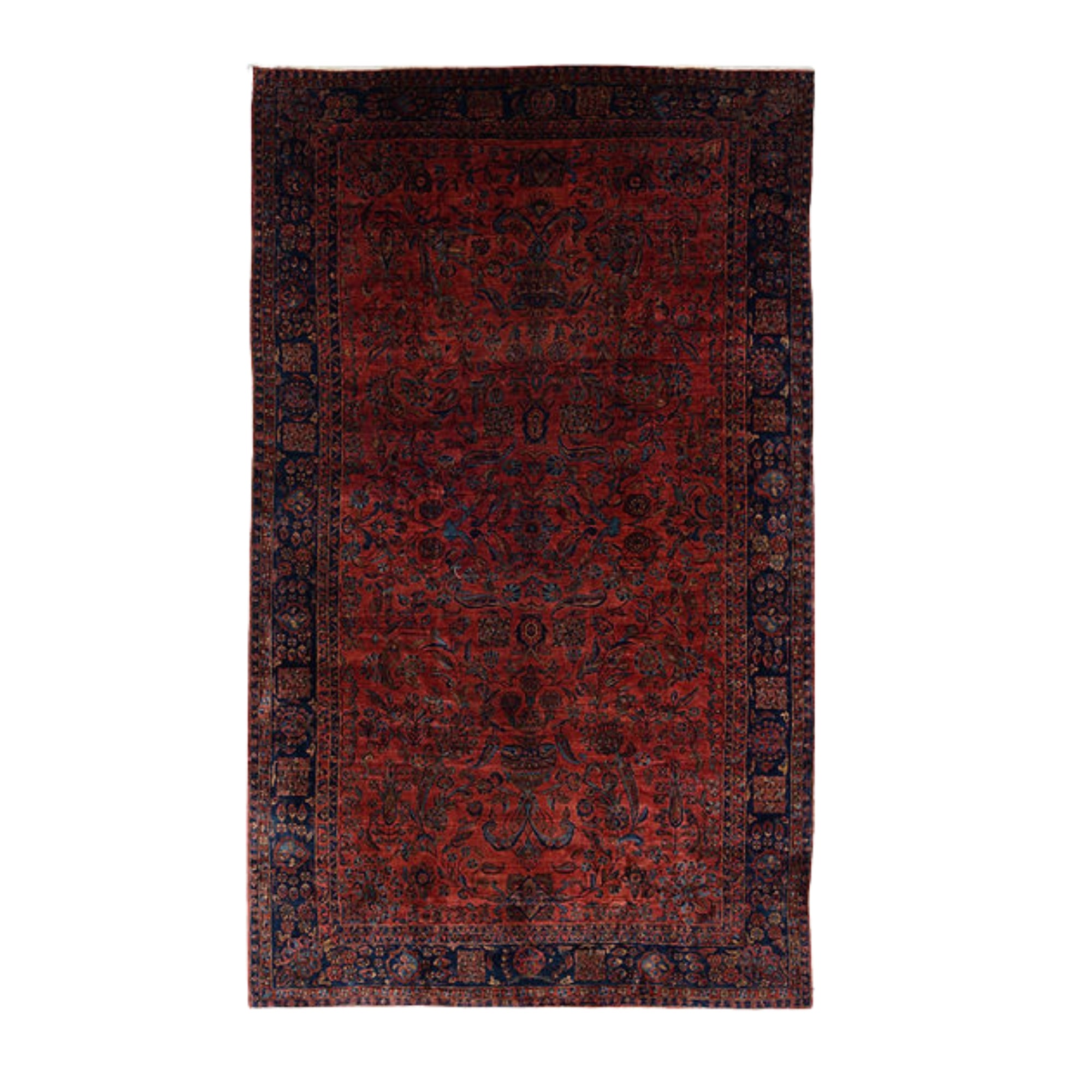 10.6 x 17.3 ft Hand Knotted Persian Sarouk Rug