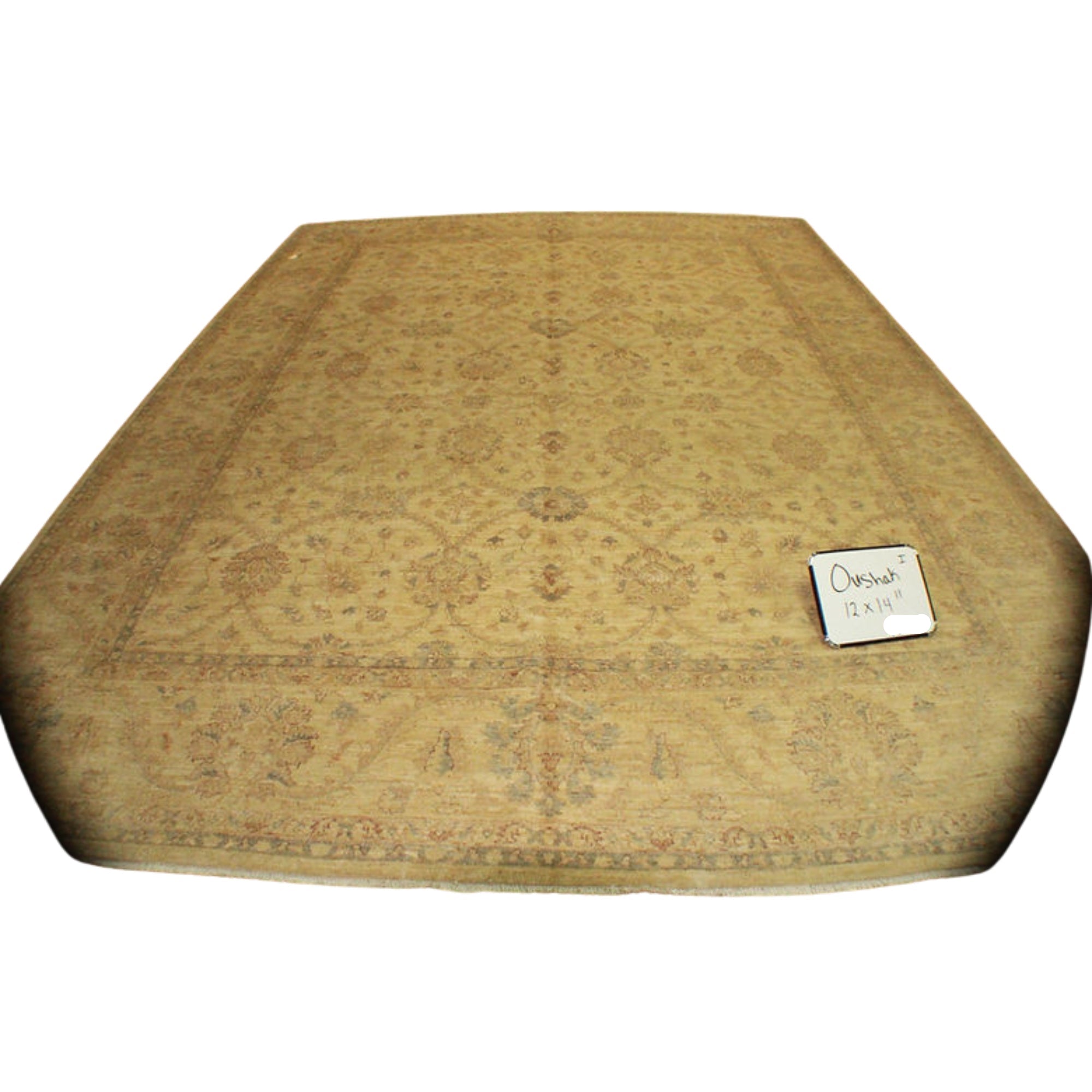 12 x 14.11 ft Hand Knotted Indian Oushak Rug