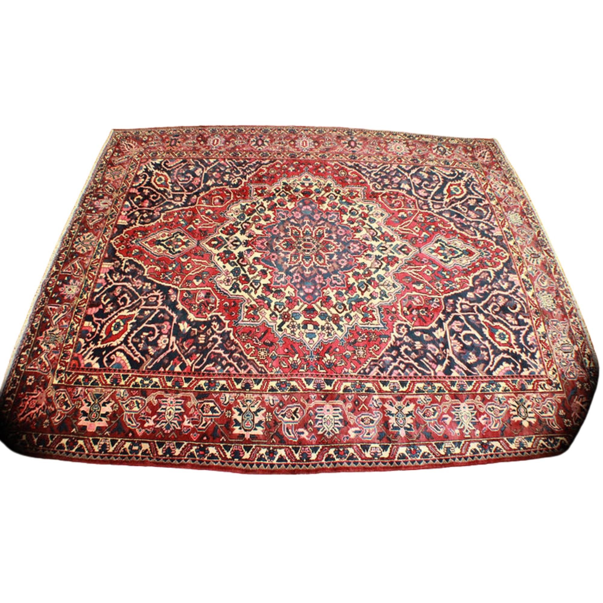 10.5 x 13.1 ft Hand Knotted Persian Bakhtiari Rug