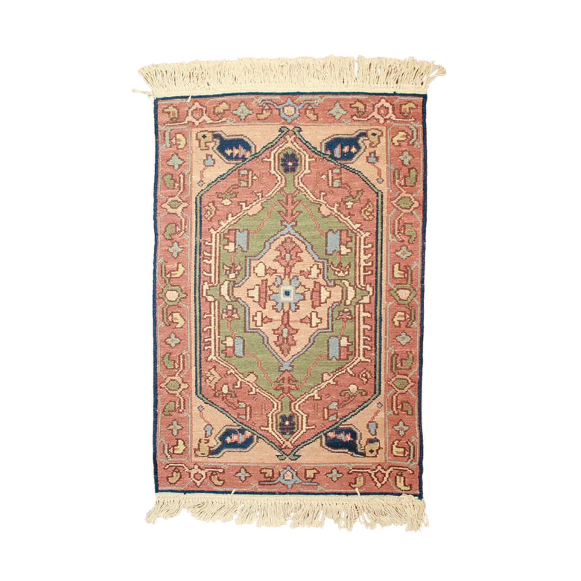 2 x 3 ft Hand Knotted Indian Sumac Rug