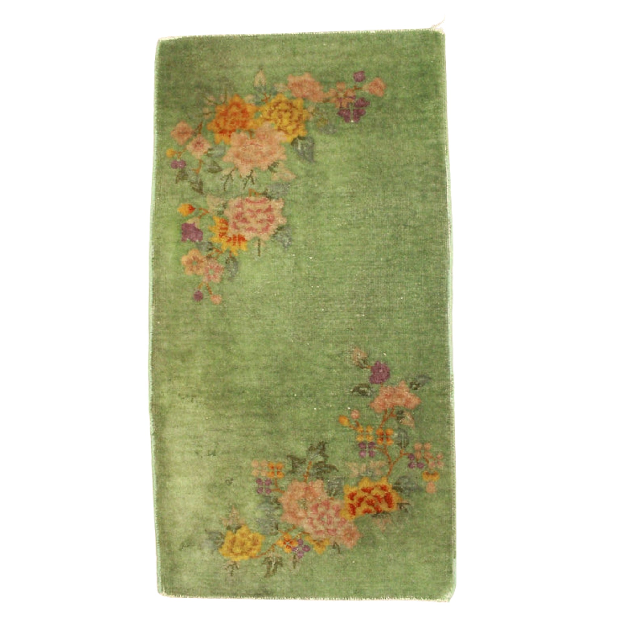 2 x 3.5 ft Hand Knotted Chinese Rug