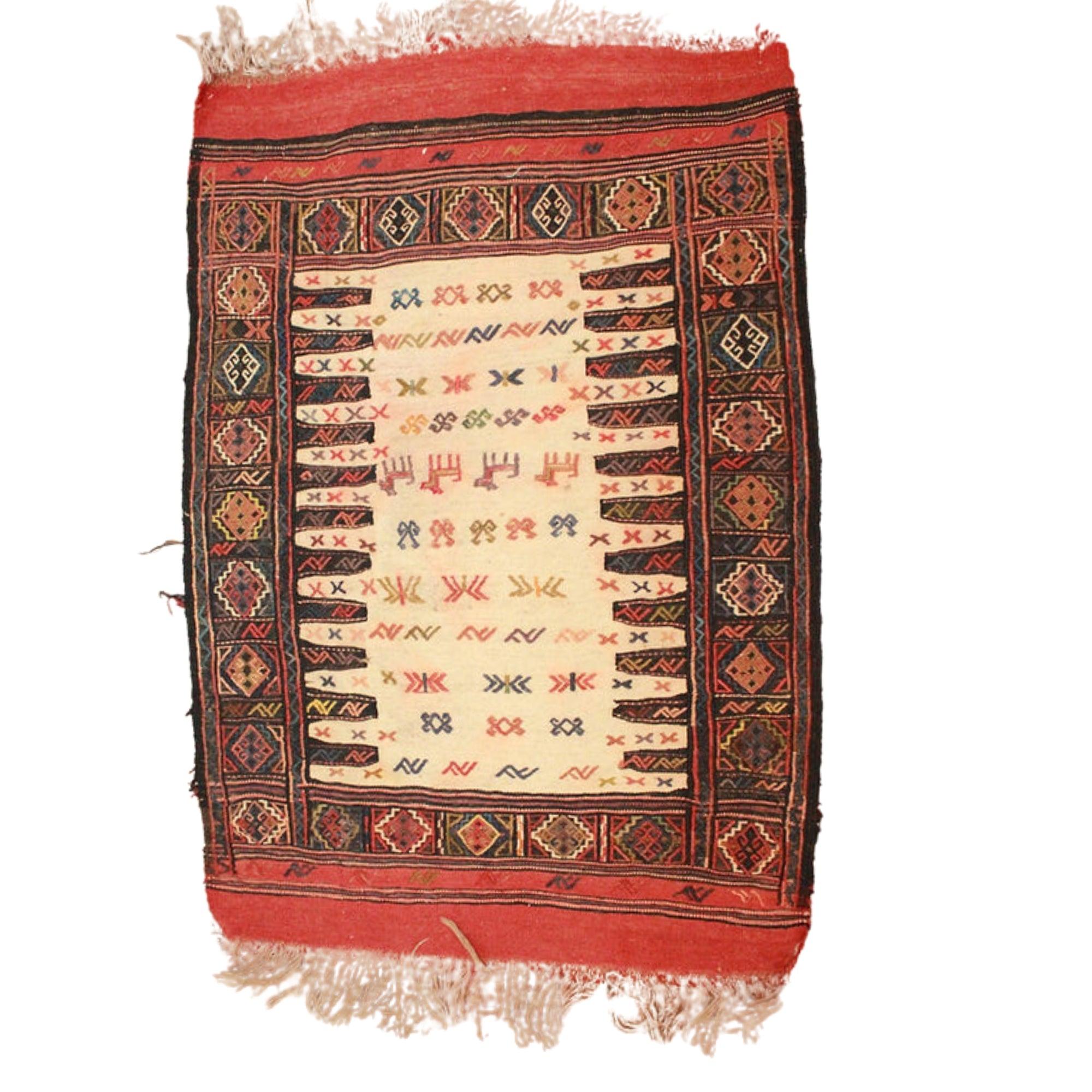 3 x 5 ft Hand Knotted Turkish Kilim Rug