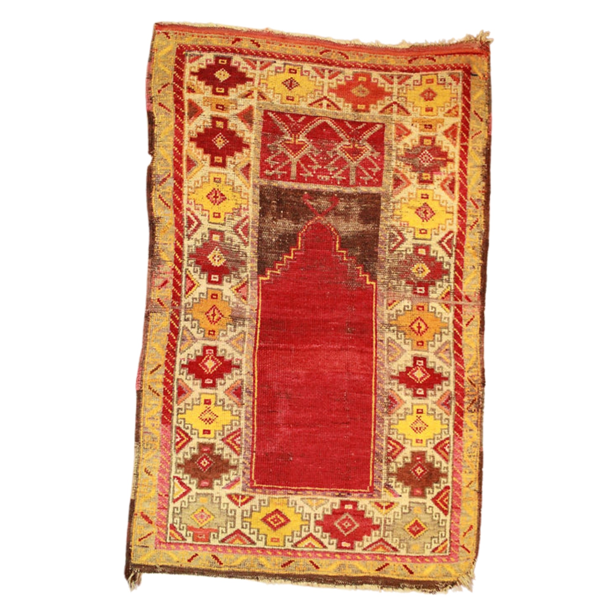 2.9 x 4.5 ft Hand Knotted Turkish Oushak Rug