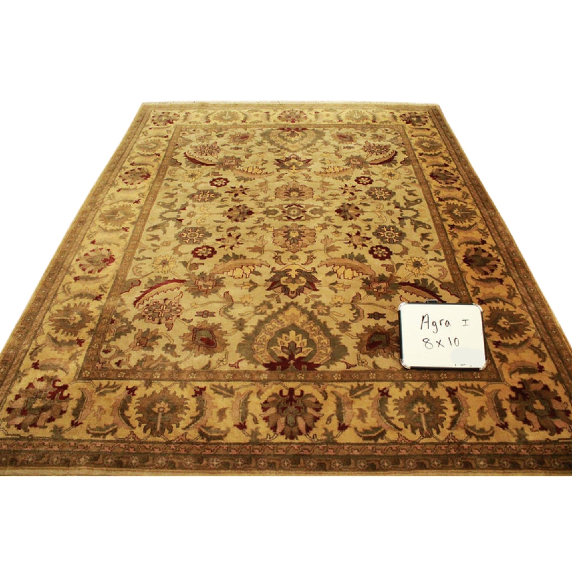 8 x 10 ft Hand Knotted Old Indian Agra Rug