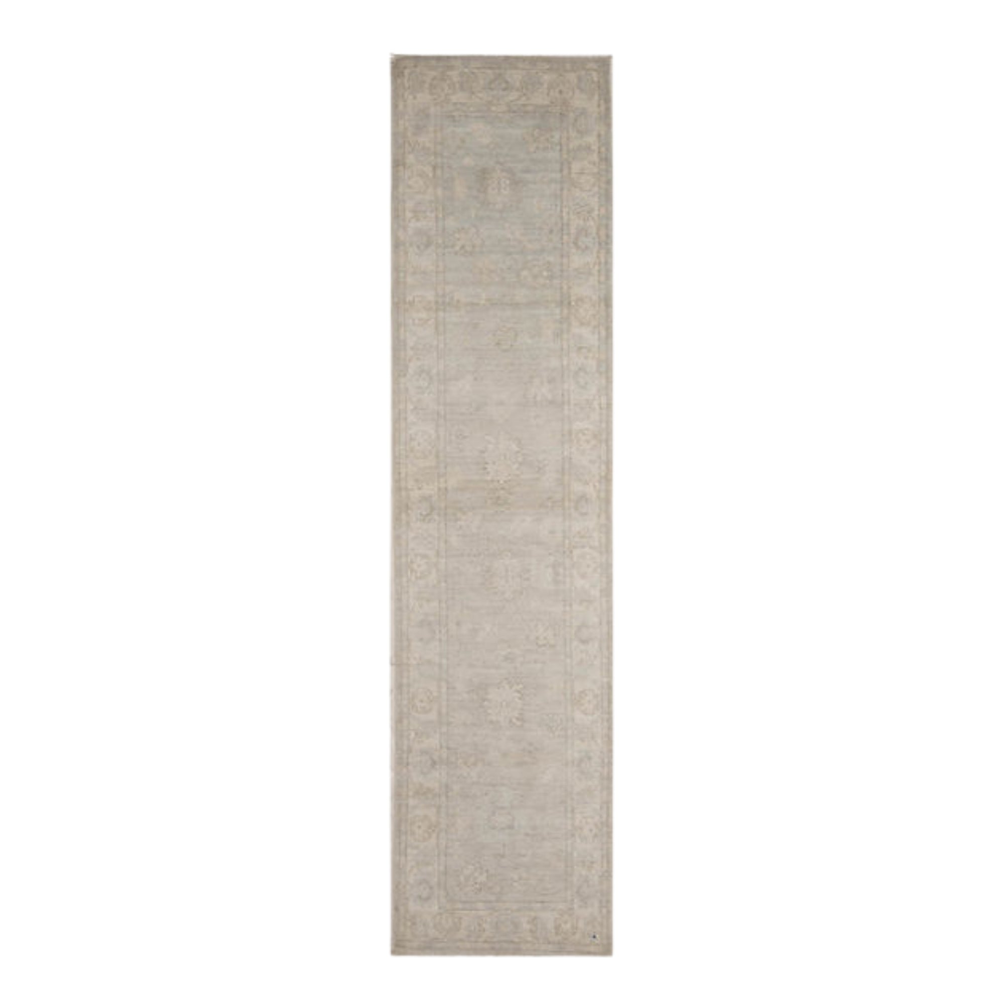 2.6 x 10.5 ft Hand Knotted Oushak Runner