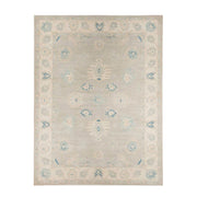 10 x 13.6 ft Hand Knotted Oushak Rug