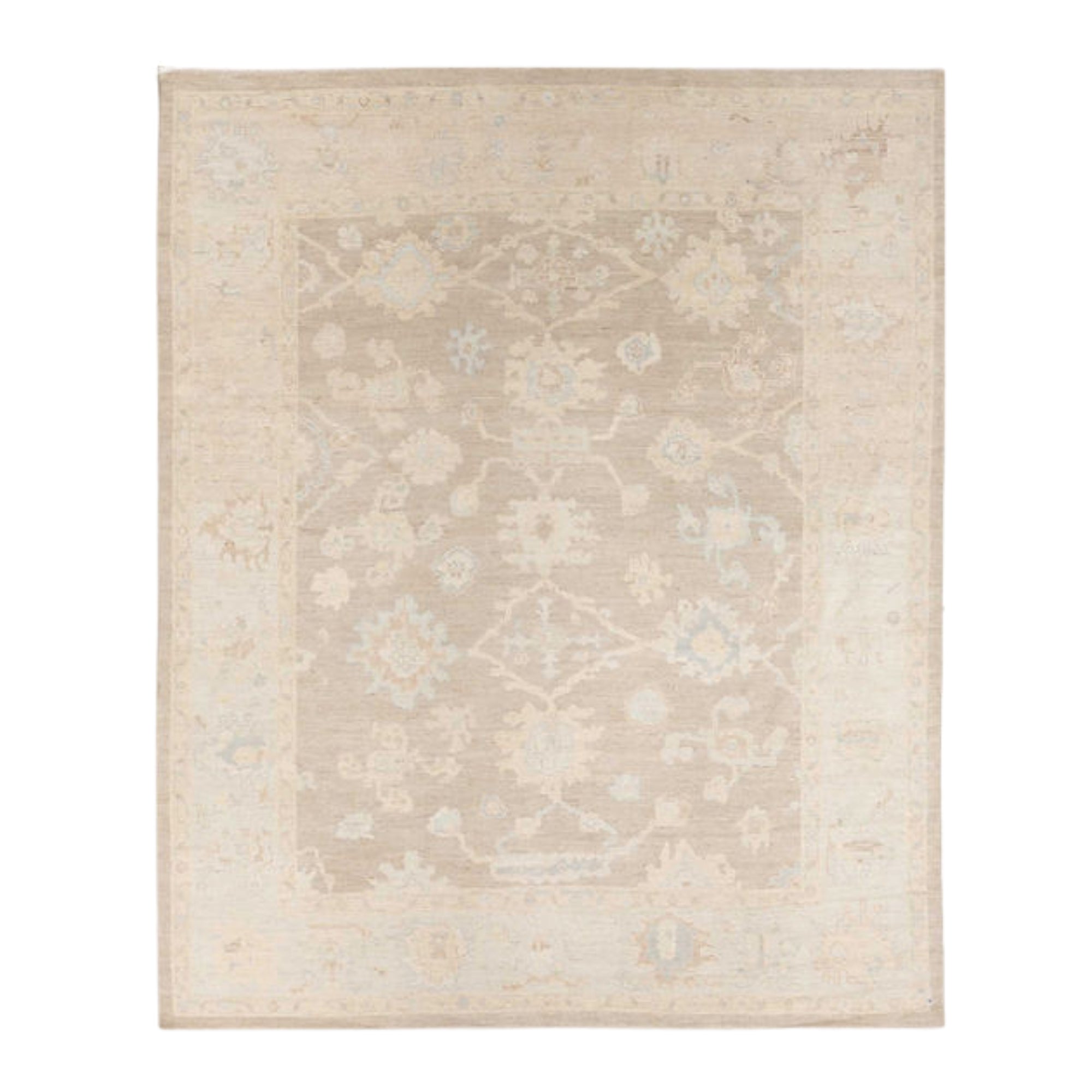 8.2 x 9.11 ft Hand Knotted Oushak Rug