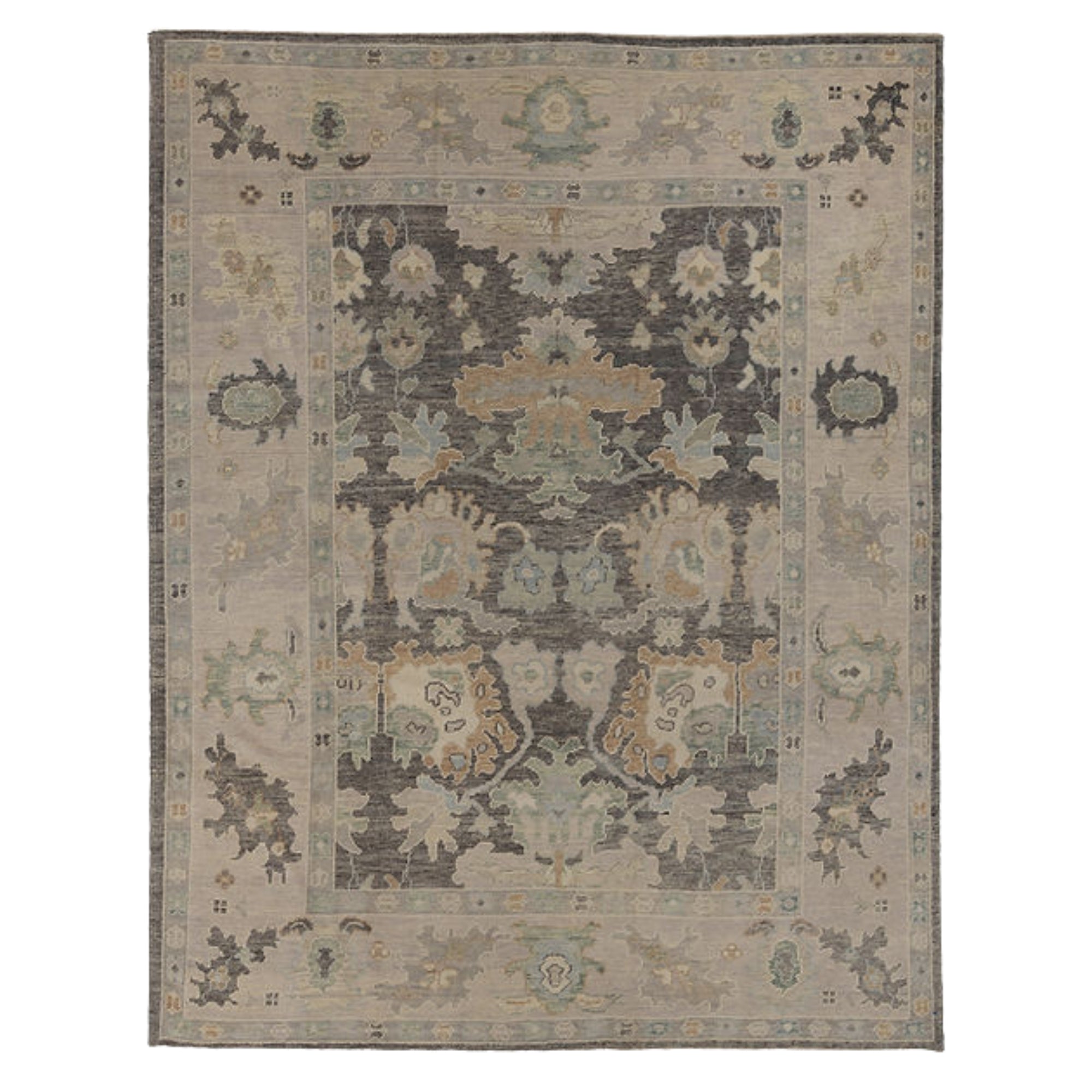 8.5 x 10.10 ft Hand Knotted Oushak Rug