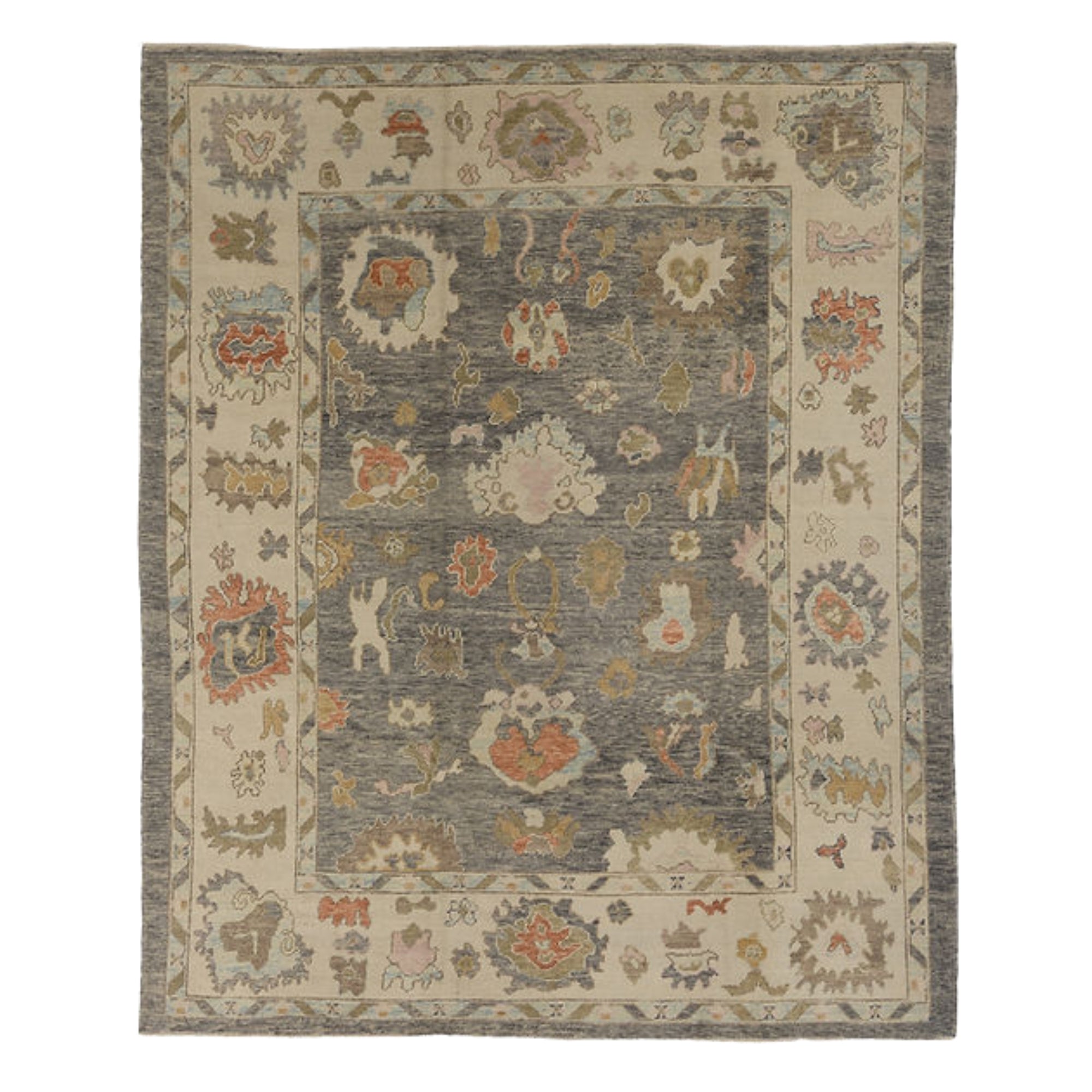 8.5 x 10.5 ft Hand Knotted Oushak Rug