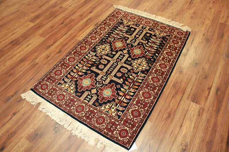 3.3 x 5 ft Hand Knotted Romanian Yalama Rug