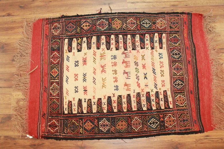 3 x 5 ft Hand Knotted Turkish Kilim Rug