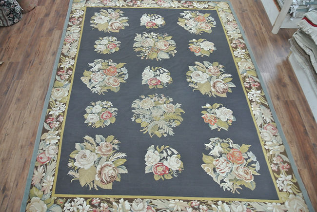 8.10 x 11.6 ft Handwoven Needlepoint Rug