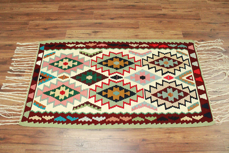 3.1 x 5.4 ft Hand Woven Turkish Kilim Rug