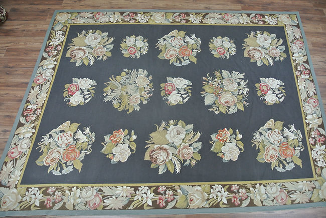 8.10 x 11.6 ft Handwoven Needlepoint Rug