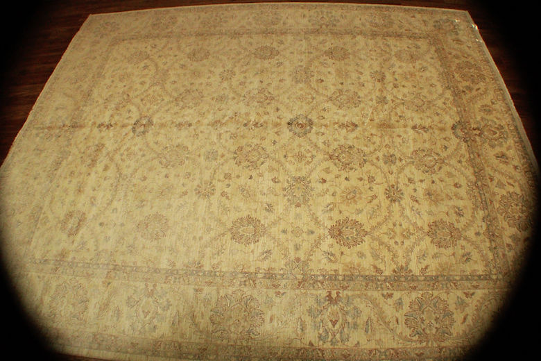 12 x 14.11 ft Hand Knotted Indian Oushak Rug