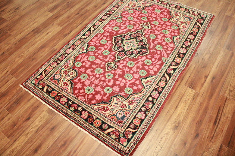 4.3 x 6.9 ft Hand Knotted Old Persian Mahal Rug