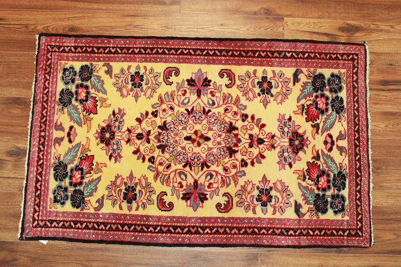 2.3 x 3.8 ft Hand Knotted Persian Hamadan Rug