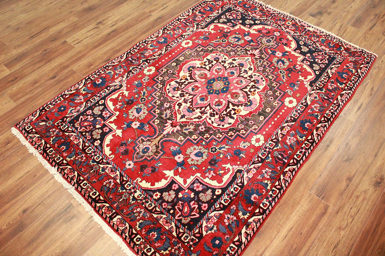 4.10 x 7 ft Hand Knotted Persian Mahal Rug