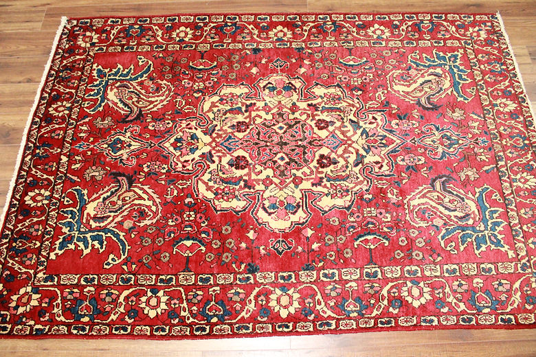 4.9 x 7.1 ft Hand Knotted Persian Bakhtiari Rug