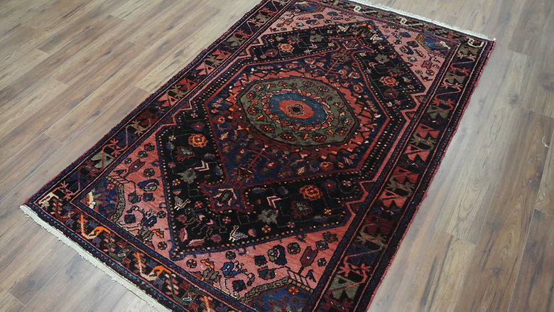 4.6 x 7 ft Hand Knotted Persian Hamadan Rug