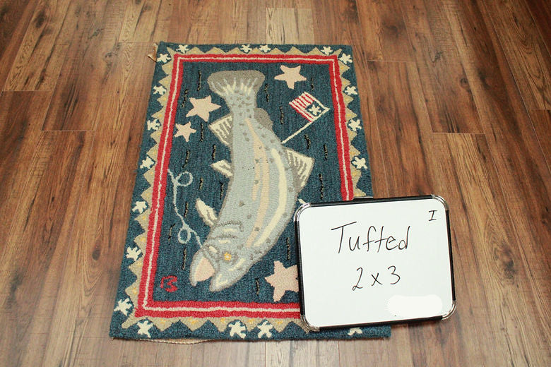 2 x 3 ft Hand Tufted Wool Rug