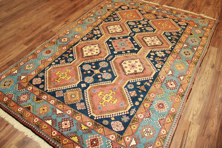 6.9 x 9.9 ft Hand Knotted Old Persian Yalameh Rug
