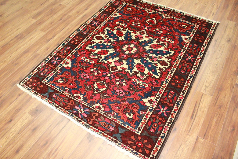 5 x 6.6 ft Hand Knotted Old Persian Bakhtiari Rug