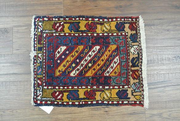 1.9 x 2.1 ft Hand Knotted Persian Heriz Rug