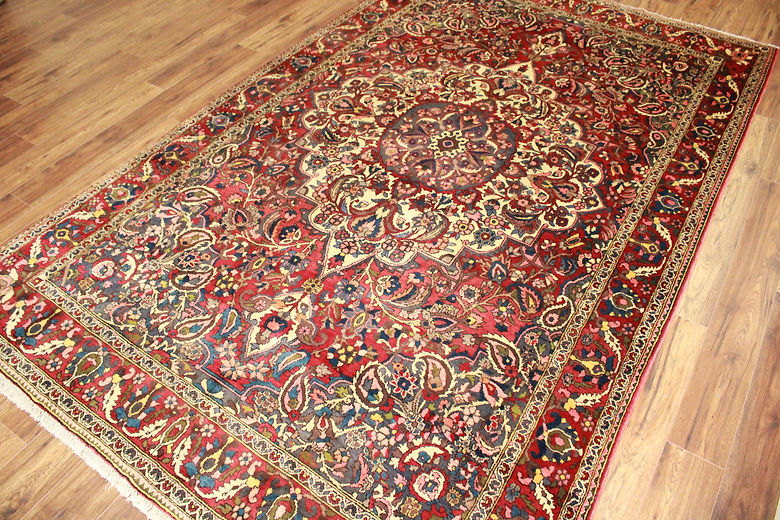6.7 x 10.8 ft Hand Knotted Old Persian Bakhtiari Rug