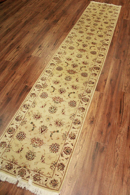 2.3 x 12 ft Hand Knotted Persian Tabriz Runner