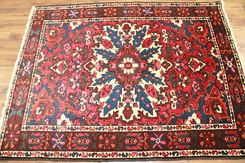 5 x 6.6 ft Hand Knotted Old Persian Bakhtiari Rug