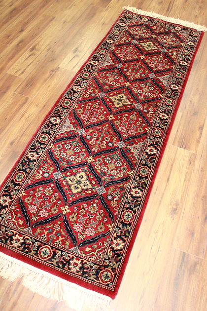 2.7 x 7.8 ft Hand Knotted Indian Mashad Runner