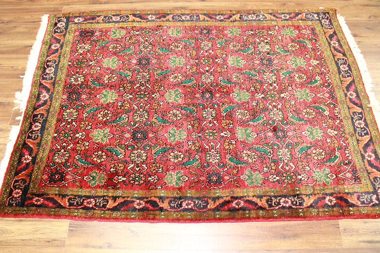 4.7 x 6.6 ft Hand Knotted Old Persian Tabriz Rug