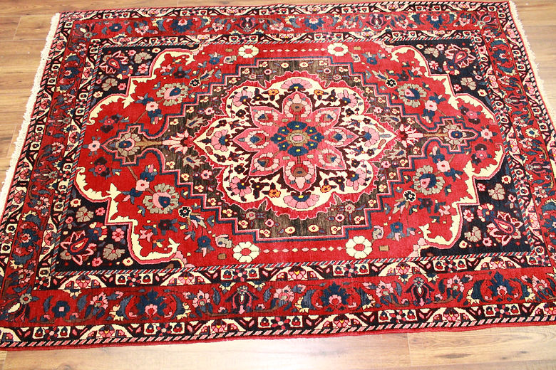 4.10 x 7 ft Hand Knotted Persian Mahal Rug