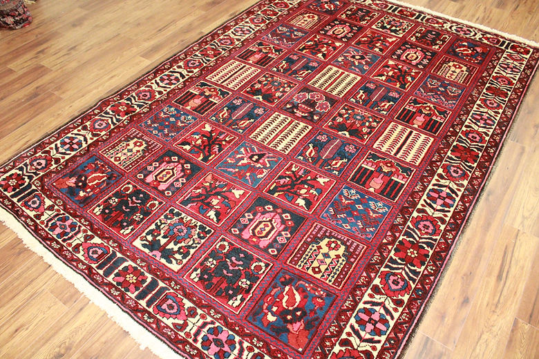 6.8 x 9.10 ft Hand Knotted Old Persian Bakhtiari Rug