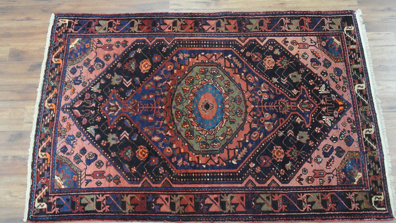 4.6 x 7 ft Hand Knotted Persian Hamadan Rug