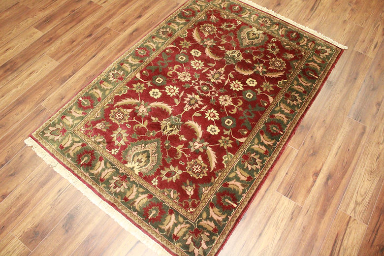 4 x 6 ft Hand Knotted Old Indian Oushak Rug