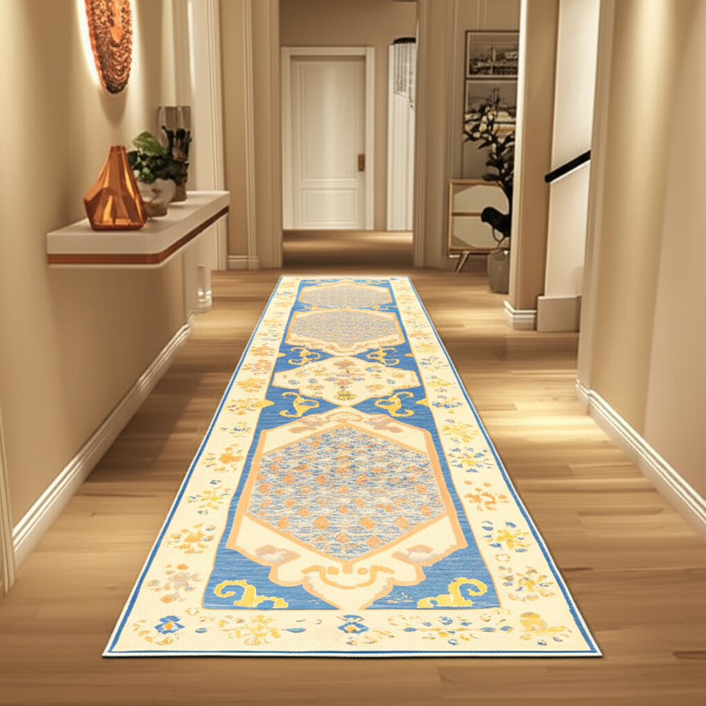 3.1 x 12.5 ft Hand Knotted Oushak Runner