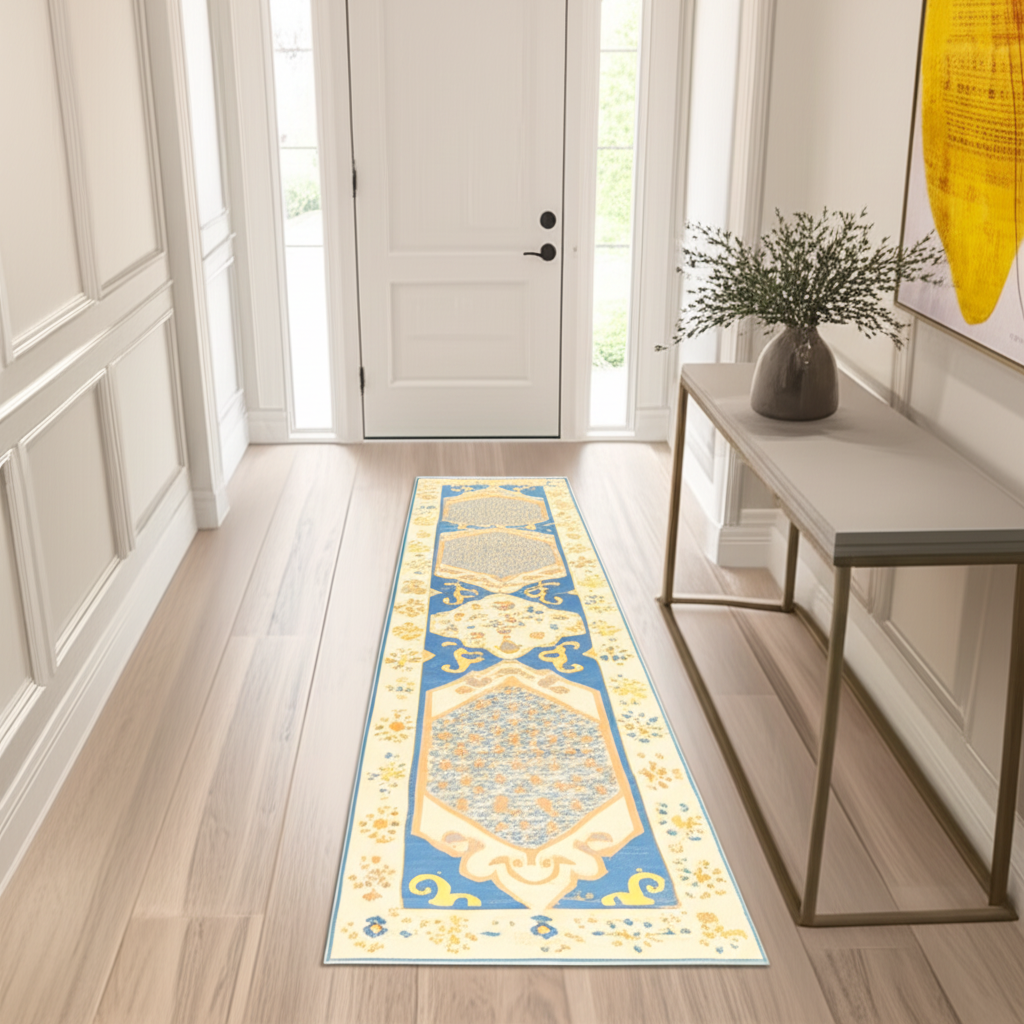 3.1 x 12.5 ft Hand Knotted Oushak Runner