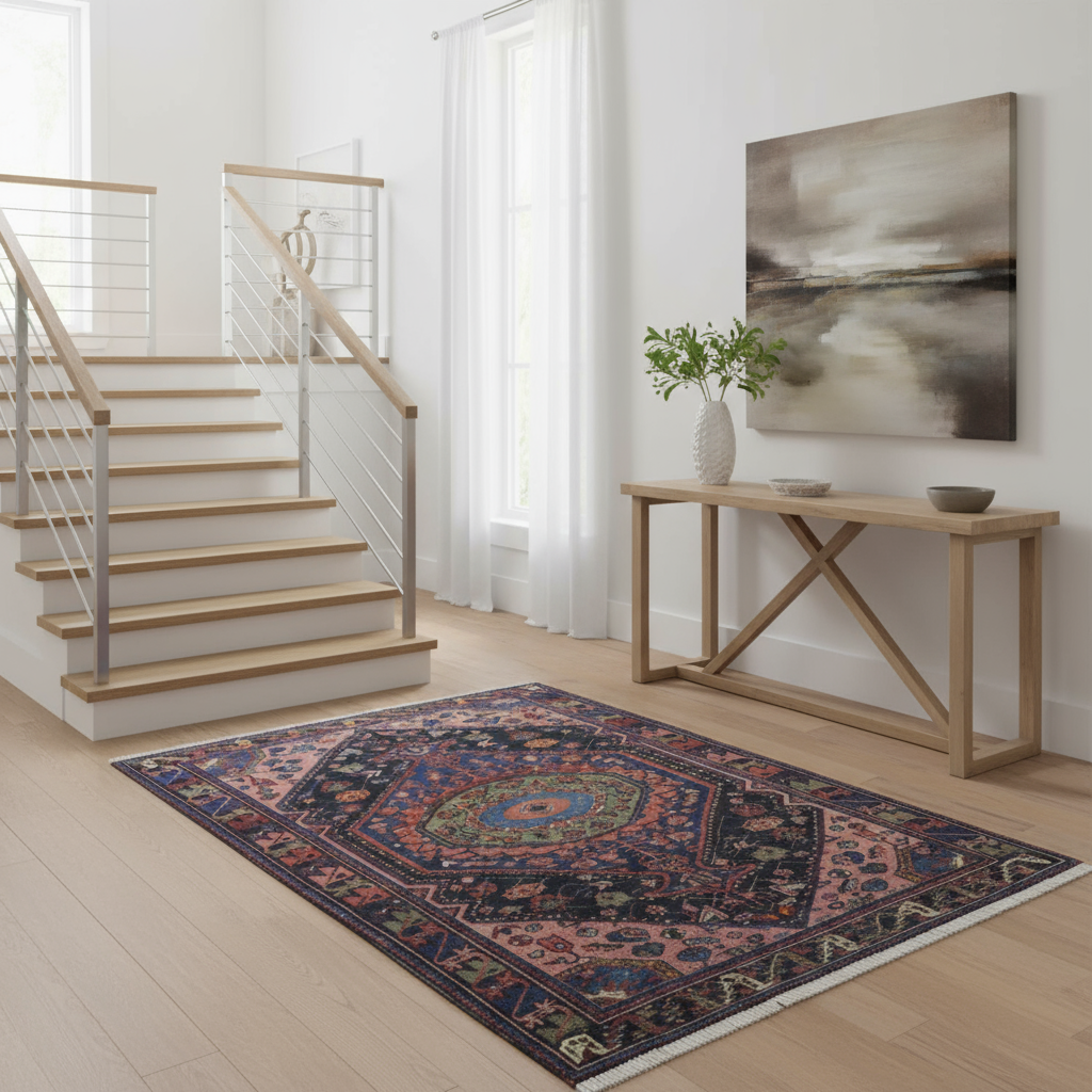 4.6 x 7 ft Hand Knotted Persian Hamadan Rug