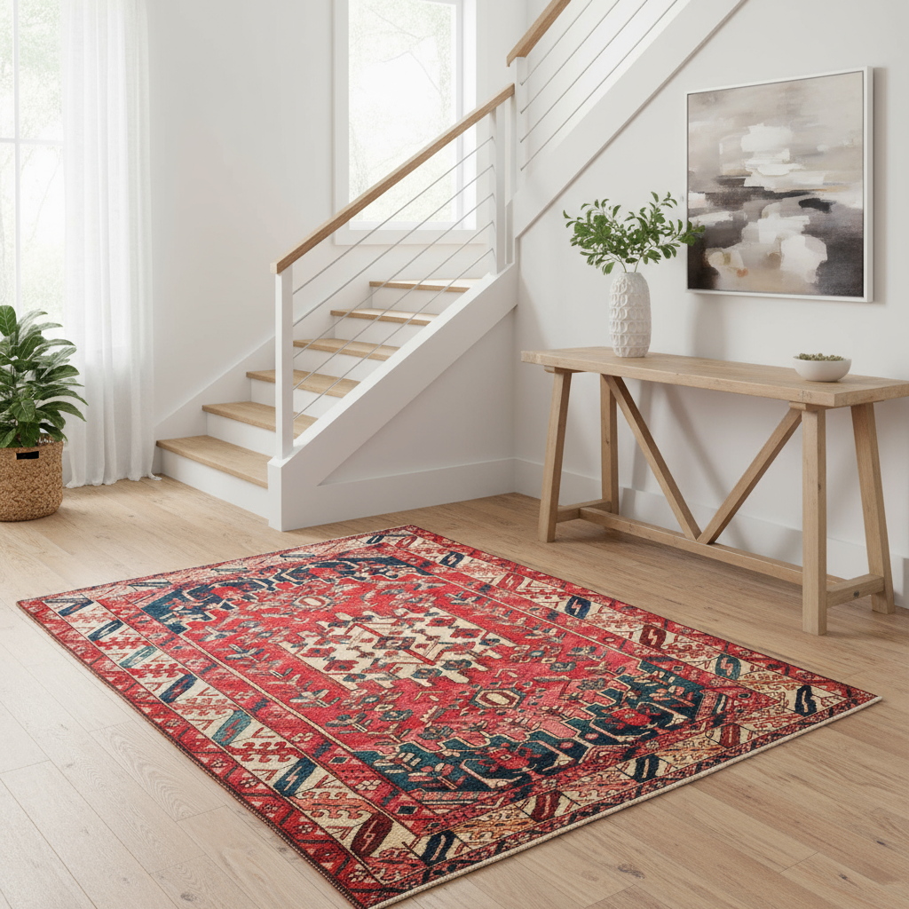 5.1 x 7 ft Hand Knotted Persian Bakhtiari Rug