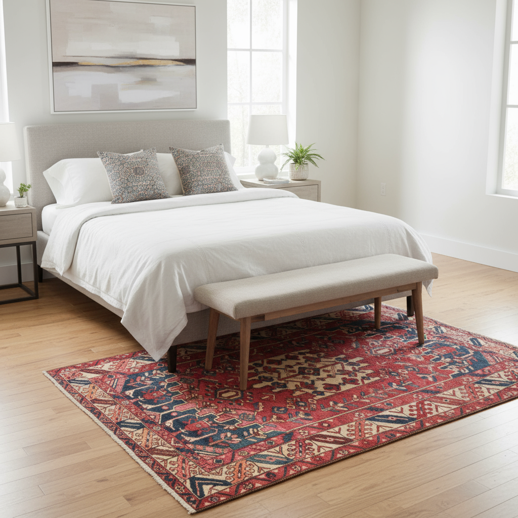 5.1 x 7 ft Hand Knotted Persian Bakhtiari Rug