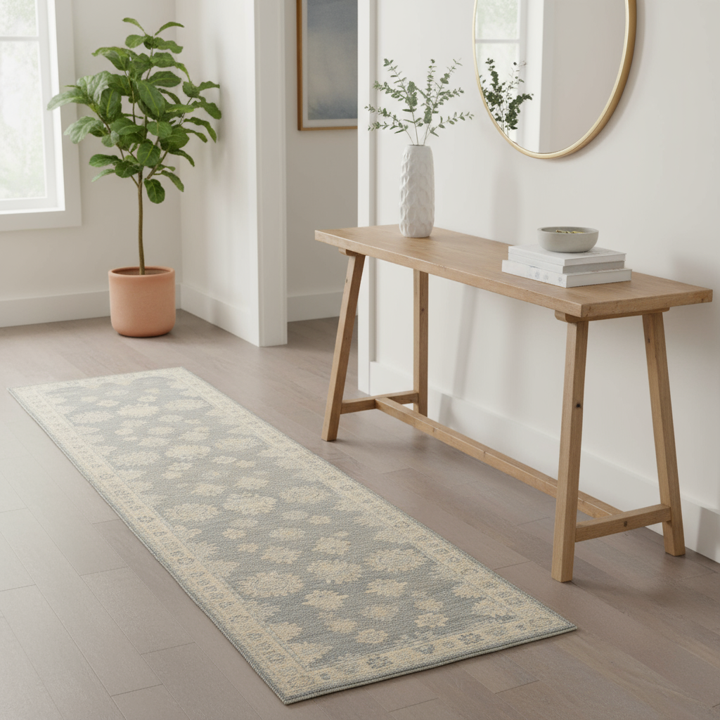 4 x 15.9 ft Hand Knotted Oushak Runner