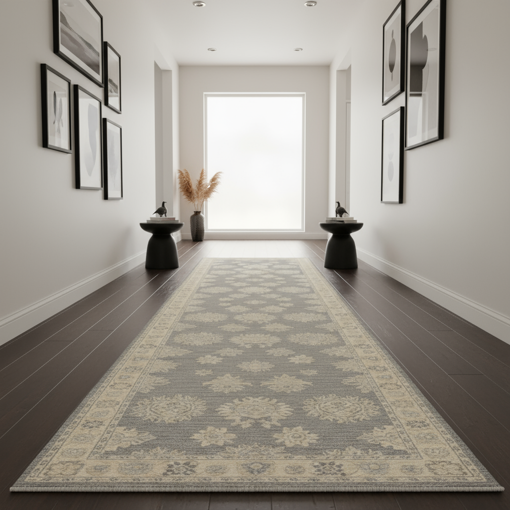 4 x 15.9 ft Hand Knotted Oushak Runner