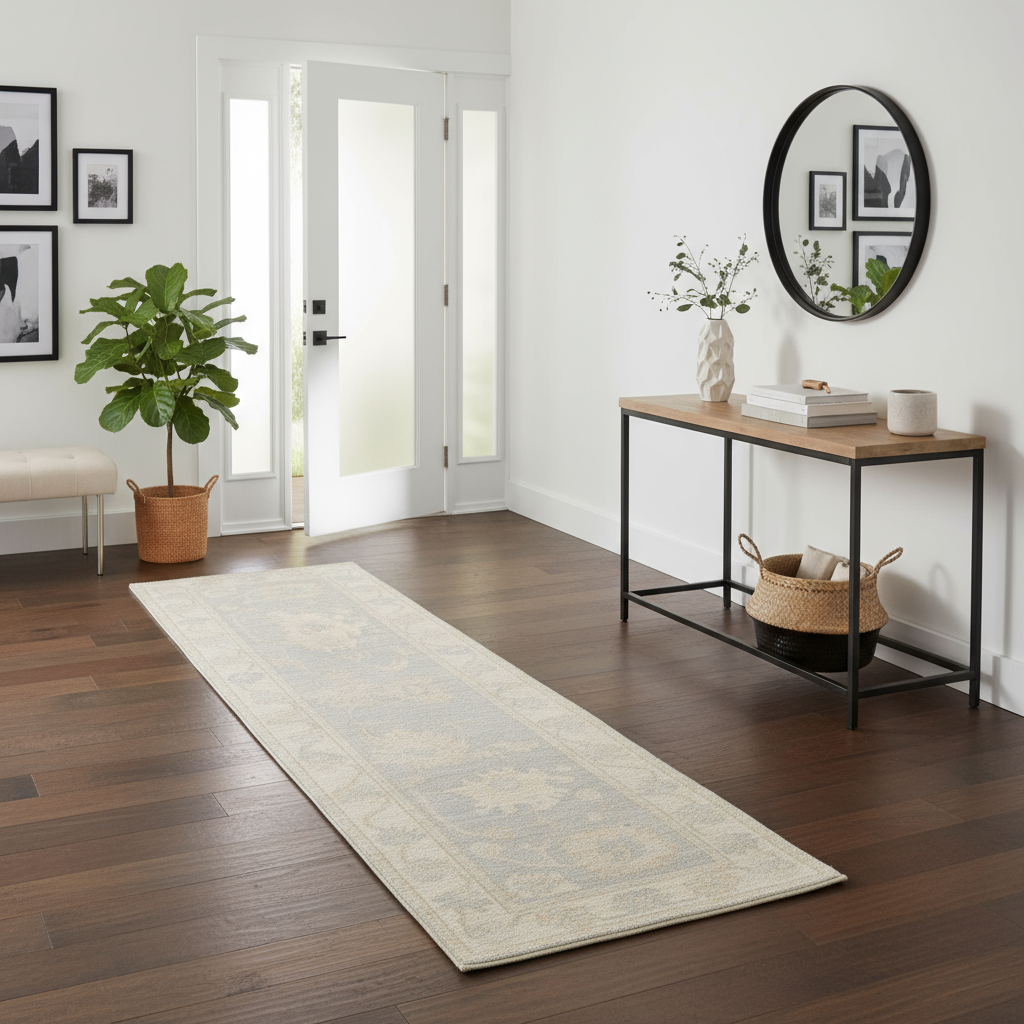 2.7 x 9.8 ft Hand Knotted Oushak Runner