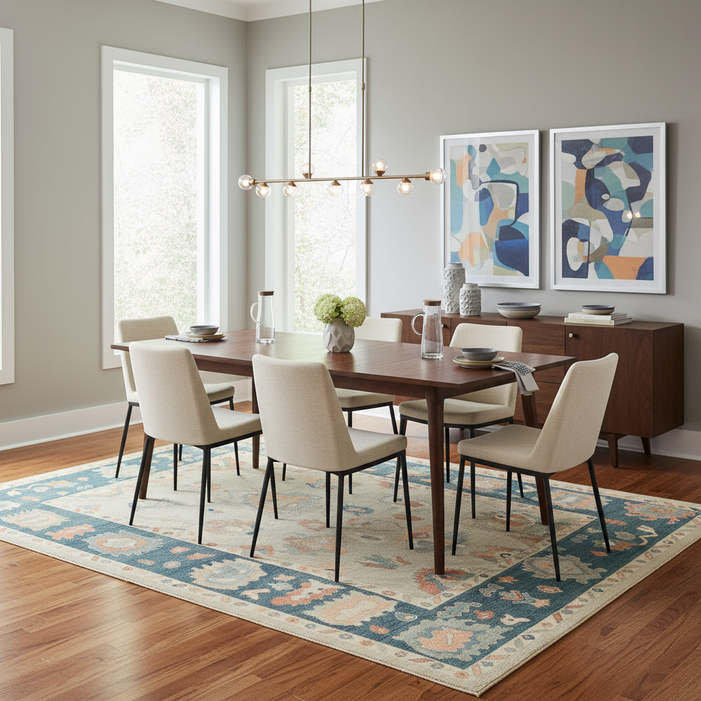 10.6 x 14.3 ft Hand Knotted Oushak Rug