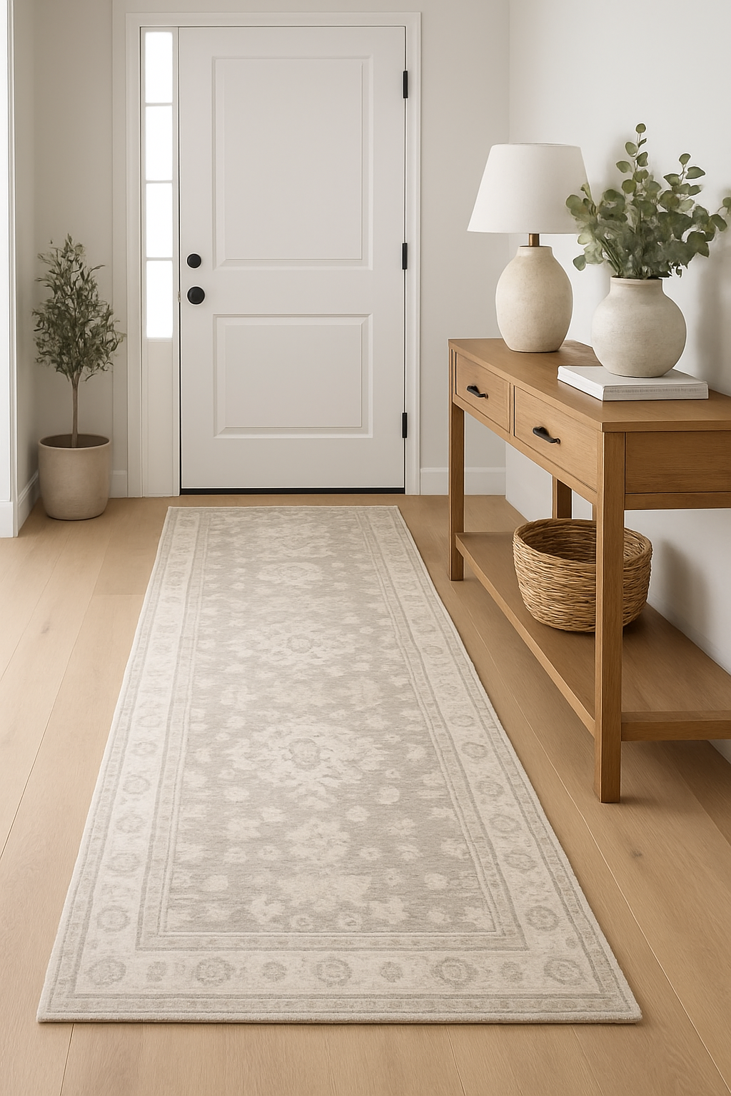 2.9 x 10 ft Hand Knotted Oushak Runner